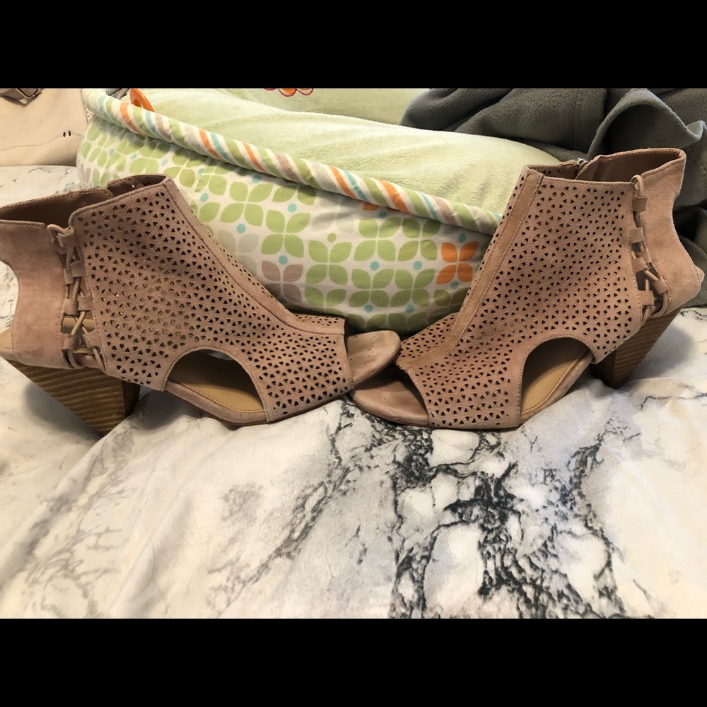 Tan booties